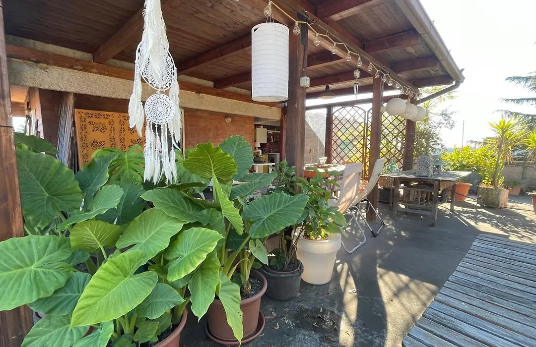 Mansarda monolocale in roof garden-1